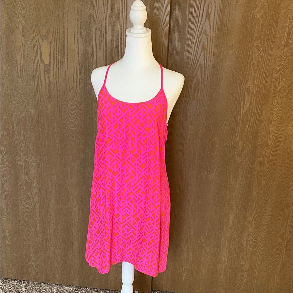 Alice & Trixie Pink and Orange Patterned Dress